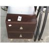 Image 1 : Mocha Small 2 Drawer Cabinet