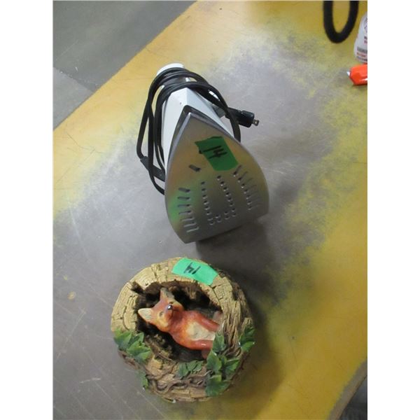 ESTATE:  RED FOX ORNAMENT & IRON