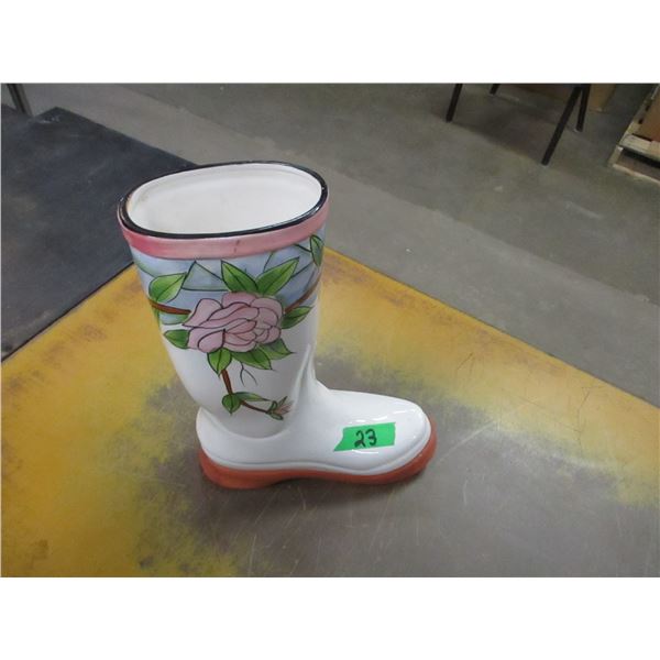 ESTATE:  BOOT VASE