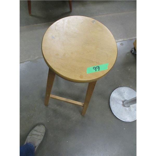 ESTATE:  WOODEN STOOL (APPROX. 30" HIGH)