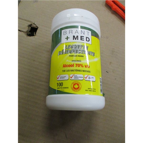 NEW:  BRANDT MEDI WIPES (9 X 100 WIPES) - PER CASE