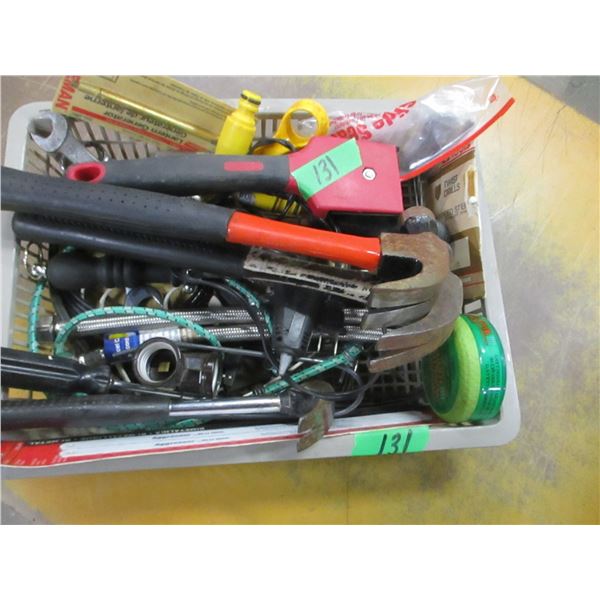 ESTATE:  FLAT C/W ASSORTED TOOLS & HARDWARE