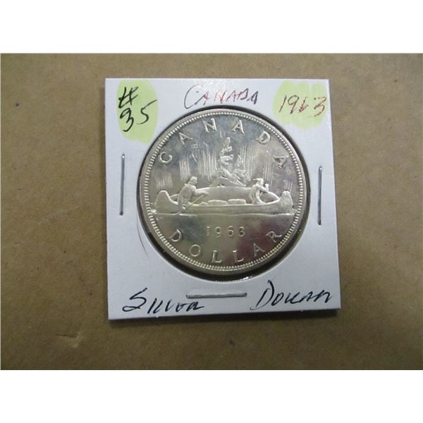 1963 CANADA SILVER DOLLAR