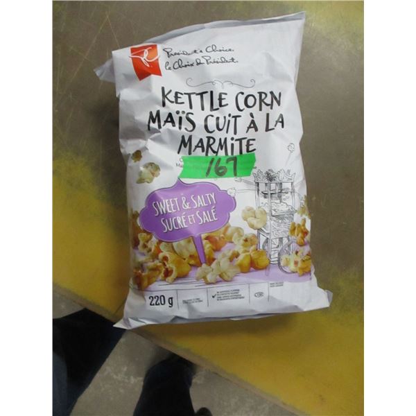 SHELF PULLS (AS IS):  SWEET & SALTY KETTLE POPCORN (220G) - BAG