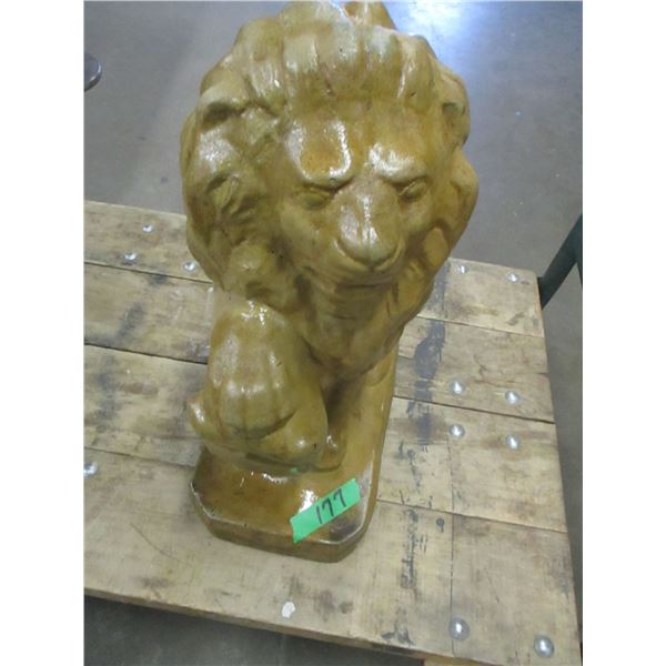 ESTATE:  CONCRETE LION ORNAMENT (APPROX. 21" HIGH)