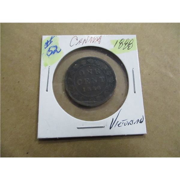 1888 CANADA VICTORIAN LARGE PENNY