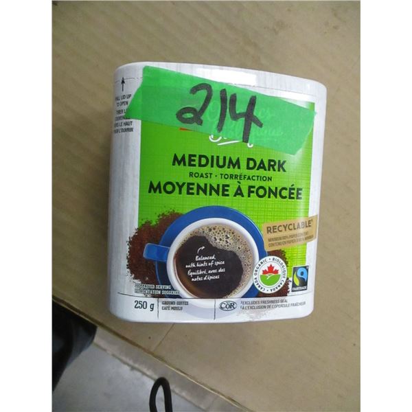 SHELF PULLS (AS IS):  MEDIUM DARK ROAST COFFEE (250G)