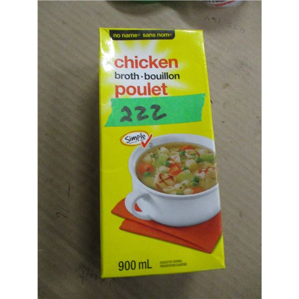 SHELF PULLS (AS IS):  CHICKEN BROTH (900ML)