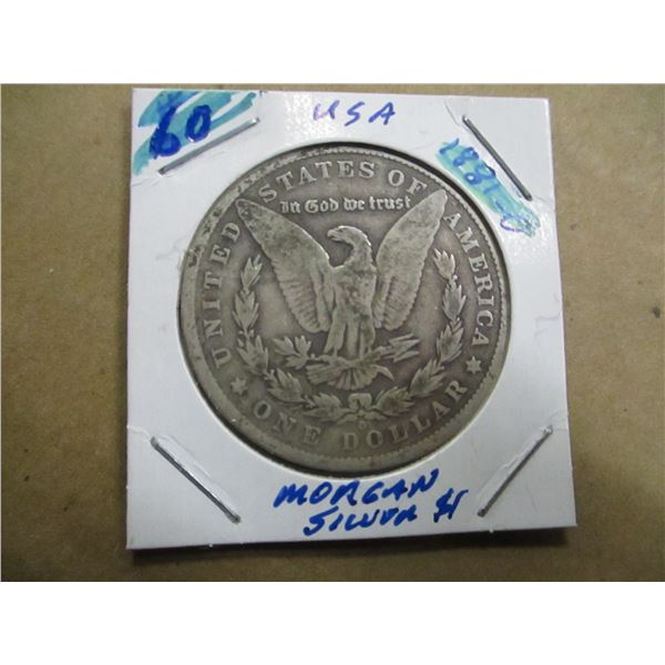 1881 "0" USA MORGAN SILVER DOLLAR