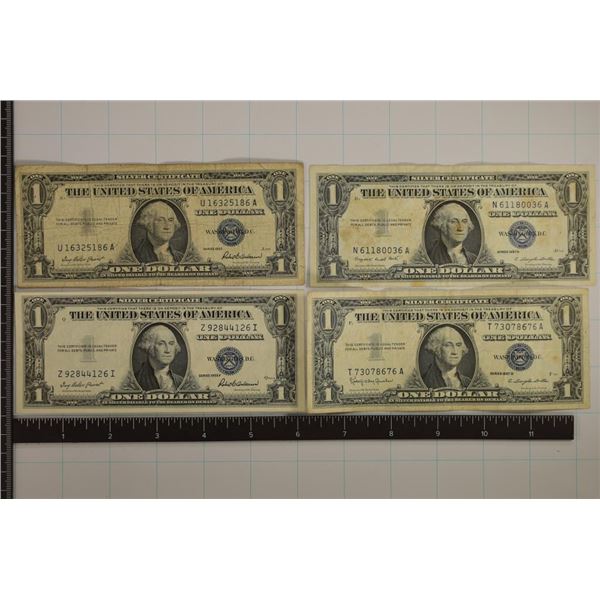 1935-F, 57, 57-A & 57-B US $1 SILVER CERTIFICATES