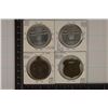Image 2 : 4 METAL RAILWAY TOKENS/TAGS : 2- PACIFIC UNION,