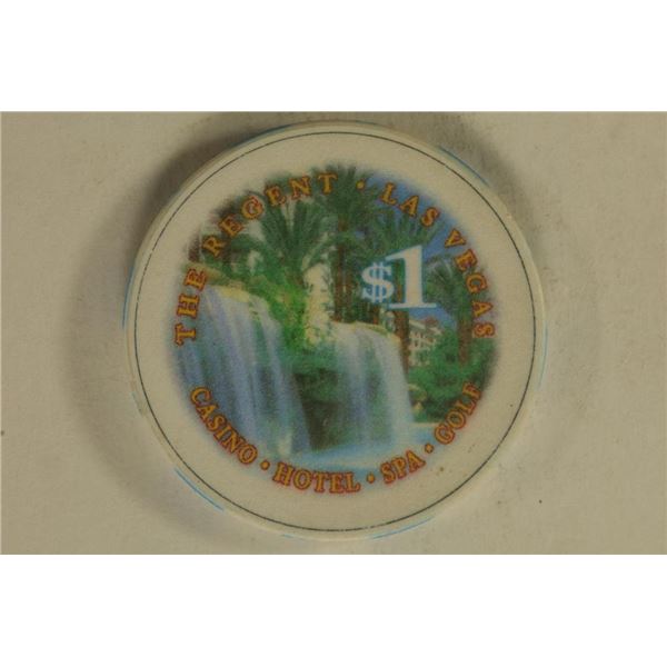 $1 REGENT CASINO CHIP. LAS VEGAS, NEVADA
