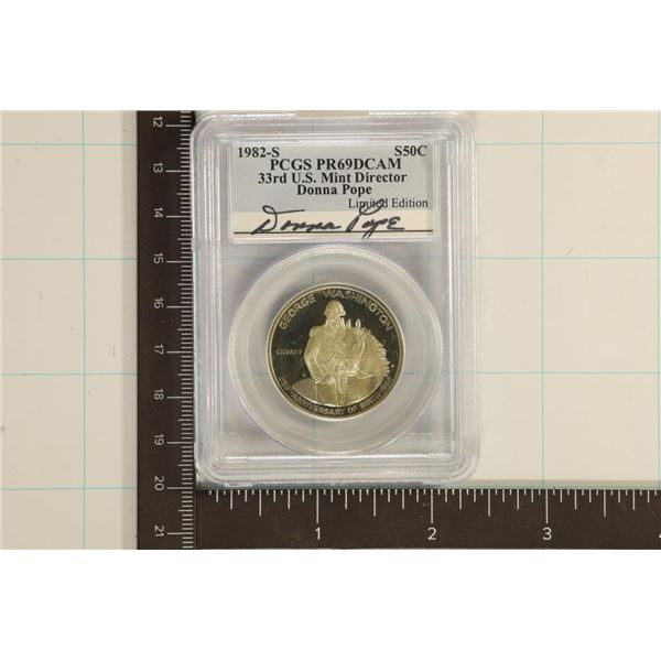1982-S GEORGE WASHINGTON SILVER HALF PCGS PR69