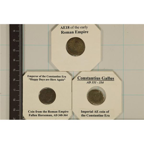 3-ROMAN ANCIENT COINS: EARLY ROMAN EMPIRE, 348-