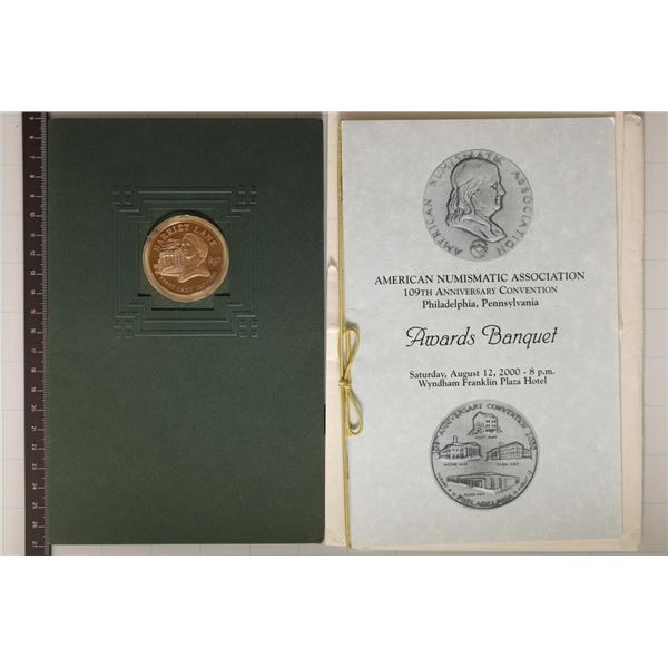 2000 ANA PHILADELPHIA BANQUET SOUVENIR CARD WITH