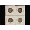 1935-D,38, 40-S  1944-S WASHINGTON SILVER QUARTERS
