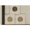 1955-D, 56 & 1960-D WASHINGTON SILVER QUARTERS AU
