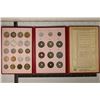 Image 1 : 32 JAPANESE COIN COLLECTION IN RED FOLIO FROM