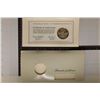 Image 2 : .8 OZ. PF STERLING SILVER ROUND IN FDC "CHRISTMAS