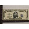 Image 1 : 1953 US $5 SILVER CERTIFICATE BLUE SEAL CRISP