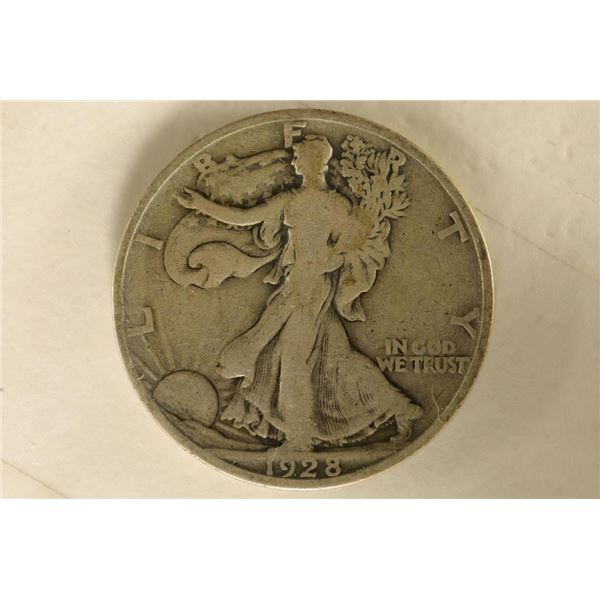 1928-S SILVER WALKING LIBERTY HALF DOLLAR