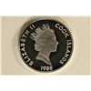 Image 2 : 1988 COOK ISLANDS SILVER PF $50. .6227 OZ. ASW