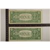 Image 2 : 1957 & 1957-A US STAR NOTES $1 SILVER CERTIFICATES