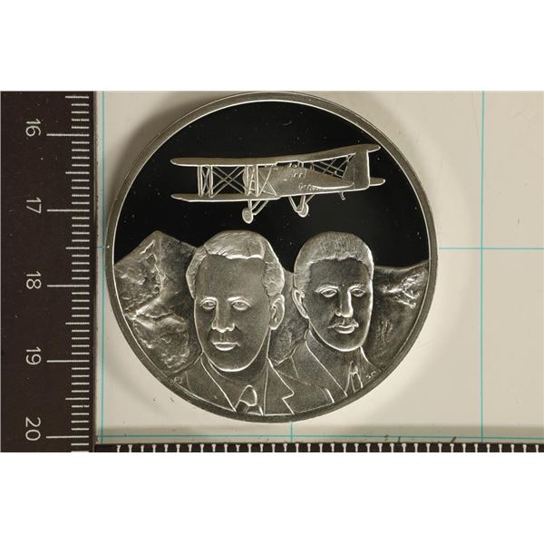 1.28 TROY OZ. PF STERLING SILVER AVIATION ROUND