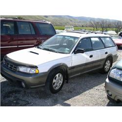 1998 SUBARU LEGACY OUTBACK 4DR WHITE AIR BAGS