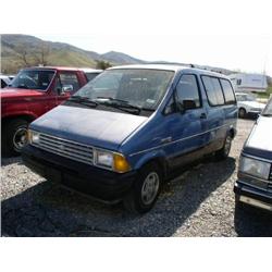 1987 FORD AEROSTAR XL VAN BLUE A/C CRUISE 5