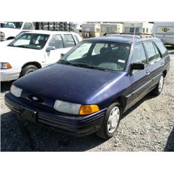 1994 FORD ESCORT WAGON BLUE AIR BAGS TAPE