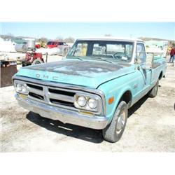 1972 GMC PICKUP GREEN RADIO VIN# TKE142J511148