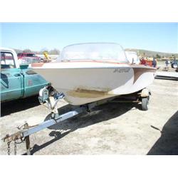 1964 SILVERLINE 16' BOAT WHITE/BROWN 90HP