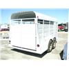 Image 1 : 2005 CALICO PUMPER PULL HORSE TRAILER WHITE 16'
