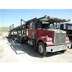 1985 VOLVO/WHITE F350 SEMI RED TAPE PLAYER VIN