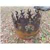Image 1 : Flame Design Metal Fire Ring 29 1/2'' Wide x Up To 27'' Tall
