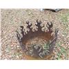 Image 2 : Flame Design Metal Fire Ring 29 1/2'' Wide x Up To 27'' Tall
