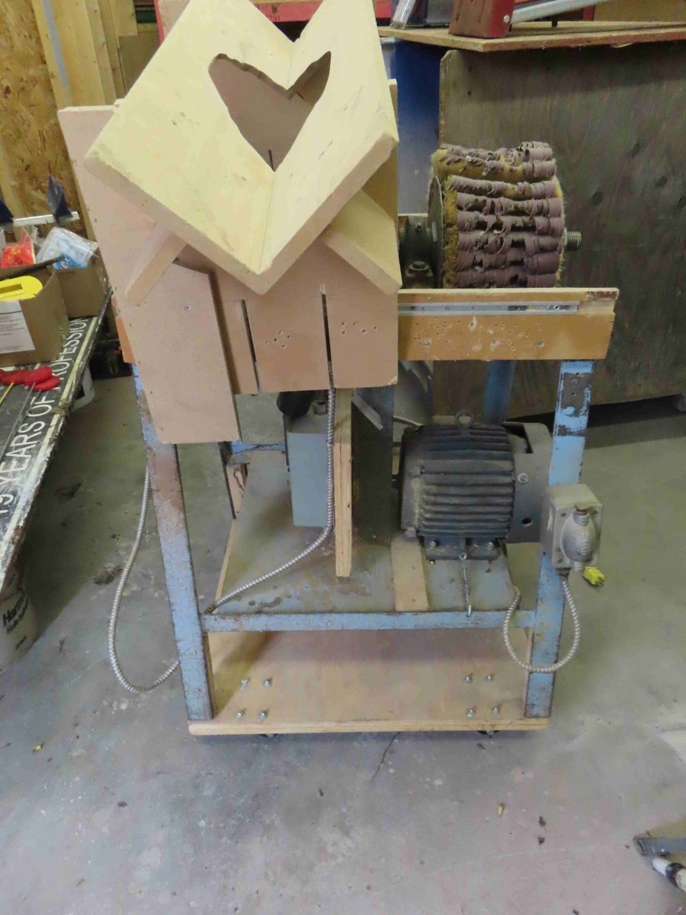 Homemade Buffing Machine 220V on Portable
