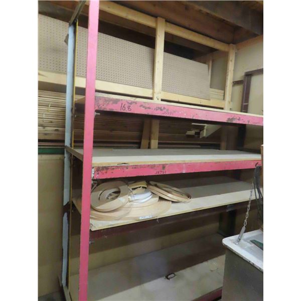 4 Tier Metal Framed Shop Shelf 7' 