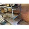 Image 2 : 3 Tier Metal Shop Cart 43'' x 20'' x 36'' 