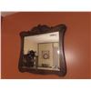 Image 2 : Fumed Oak Framed Bevelled Mirror 15 1/2'' x 22 1/2''