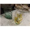 Image 2 : Glass Vase , 2 Vases , (4) 80% Full Candles 