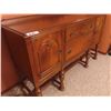 Image 3 : Gorgeous 8 Piece Walnut Dining Room Suite : Table with
