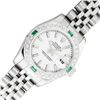 Image 1 : Rolex Sapphire Quickset White Index Diamond Emerald Datejust Wristwatch