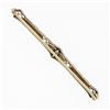 Image 3 : Antique Krementz Edwardian Platinum Top 14k Gold Diamond Etched Bar Pin Brooch