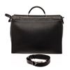 Image 1 : Fendi Black Leather Peekaboo Medium Tote Bag