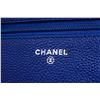 Image 8 : Chanel Blue Caviar Leather CC Button Wallet on Chain