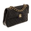 Image 2 : Chanel Black Quilted Lambskin CC Paris Single Classic Flap Shoulder Bag