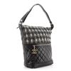 Image 2 : Chanel Casual Style Hobo Tweed and Quilted Aged Calfskin Large Black, Multicolor