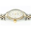 Image 5 : Rolex Mens 2T Yellow Gold And Stainless Steel Silver Index Datejust Wristwatch